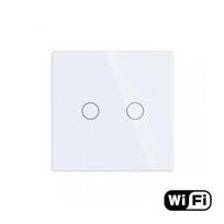 WiFi dvipolis sensorinis jungiklis Feelspot, baltas 600W,WiFi dvipolis sensorinis jungiklis Feelspot, baltas 600W