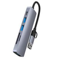 USB Šakotuvas Hub 6in1