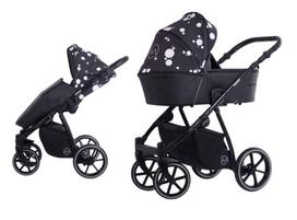 Universalus vežimėlis Lonex Pax Fresh 3in1 10, Black Balls
