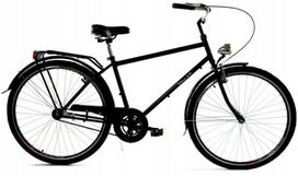 Vyriškas dviratis Davi Man 1 spd, 28" 160-190 cm, juodas