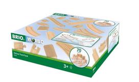 Medinis traukinio bėgio rinkinys Brio Deluxe Track Pack 63603000