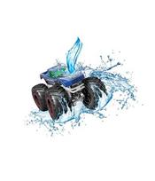Žaislinis automobilis Monster Truck Hot Wheels Color Shifters 1:64