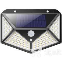 Saulės baterijos LED šviestuvas su judesio davikliu 100 SMD