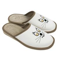 Kambarinės šlepetės moterims K-1524 5901398849441, baltos