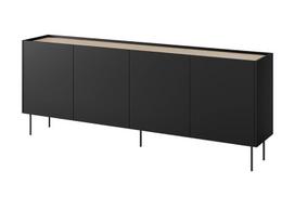 Komoda Bogart Desin 220 4D, juoda