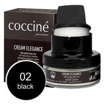 Coccine Cream Elegance batų tepalas su kempinėle, 50 ml, juodas