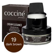 Coccine Cream Elegance batų tepalas su kempinėle, 50 ml, rudas