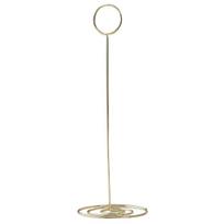 Metalinis stalo numerio laikiklis, 22 cm, auksinis