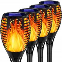 Led sodo šviestuvas su saulės baterija, 4 vnt