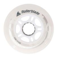 Šviečiantys riedučių ratukai Rollerblade Moonbeams, balti