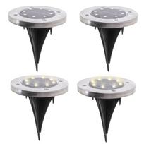Įsmeigiami lauko šviestuvai, 8 LED, 4 vnt.