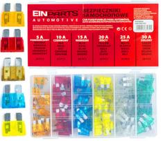 Automobilio saugiklių rinkinys standartinis EinParts 5A-30A, 120 vnt.
