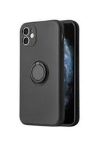iLike Apple iPhone 12 Pro silikoninis žiedas, juodas