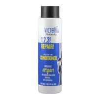 Kondicionierius pažeistiems plaukams su organiniu arganų aliejumi, brazilišku keratinu ir biotinu Victoria Beauty, 500ml