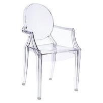 Kėdė D2 Design Royal Louis Ghost, skaidri