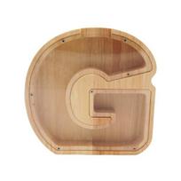 Medinė taupyklė Raidė-G, 18 cm