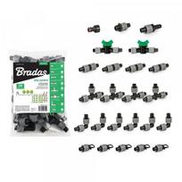 Priedų rinkinys Bradas lašelinio laistymo juostai 16 mm (24 vnt.)