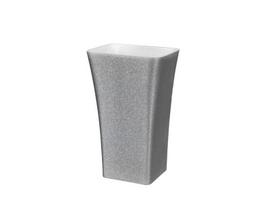 Akmens masės praustuvas su koja Besco Assos Glam Silver