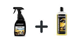 Automobilių šampūnas ir urškiamas vaškas automobilio kėbului Carbonax®