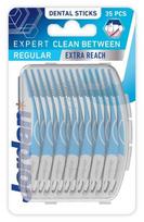 Dantų krapštukai su guminiais šereliais Jordan Expert Clean Between Regular, 35 vnt.