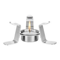 Žvakių šildytuvas iš nerūdijančio plieno, arbatai, kavai ir kitiems gėrimams pašildyti, Stainles steel candle warmer B'001, SAMAGLAS