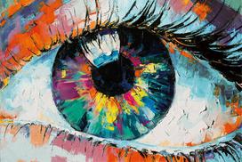 Deimantinė mozaika su rėmeliu TM Varvikas The Gaze of Art LC050e 20x30 cm