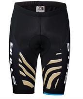Dviratininko šortai Bulls Zebra Gold, juodi