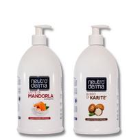 Rankų muilų rinkinys Neutroderma Migdolų Pienas ir Taukmedžio sviestas, 2x1000 ml