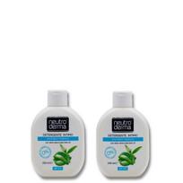 Intymios higienos prausiklių rinkinys Neutroderma Alijošius ir Žalioji arbata, 2x250 ml
