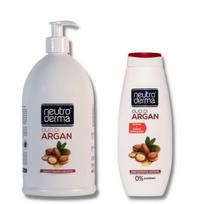 Rankų muilas Argano aliejus ir Dušo žele Argano aliejus Rinkinys 2 vnt 1000ml+ 750ml