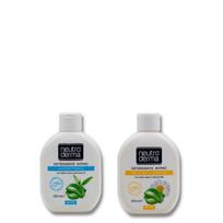 Intymios higienos prausiklis Alijošius ir Žalioji arbata ir Intymios higienos prausiklis Alijošius ir Ramunėlės Rinkinys 2 vnt 250ml+ 250ml