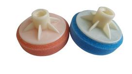 Kieta poliravimo kempinė PoshPads, 2vnt, Oranžinė ir Mėlyna