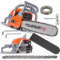 Benzininis grandininis pjūklas 16", Powermat 3,6kW/4,9AG