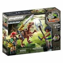 PLAYMOBIL – Dino Rise – Deinonychai ir kariai – Įvairiaspalviai – 20 vienetų – Vaikai nuo 5 metų