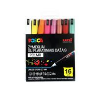 Markeriai Uni Ball Posca PC-1MR, 16 vnt.