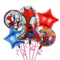 Folinių balionų rinkinys Žmogus Voras ( Spiderman ) AYD230510-11, 5 vnt.