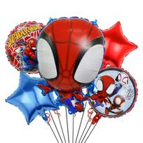 Folinių balionų rinkinys Žmogus Voras ( Spiderman ) AYD230510-12, 5 vnt.