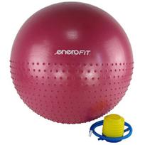 Gimnastikos kamuolys su pompa Enero Fit, 65 cm, raudonas