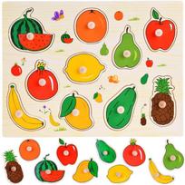 Medinė dėlionė FRUIT dėlionė 10 vienetų