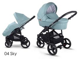 Vaikiškas universalus vežimėlis Lonex Soft 3in1, sky
