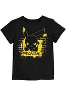Pokemon marškinėliai vaikams Pikachu, juodi