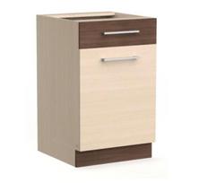 Pastatoma spintelė su stalčiumi ir durelėmis Modena MD15, 50 cm, ruda