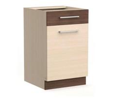 Pastatoma spintelė su stalčiumi ir lentyna Modena MD16, 60 cm, ruda