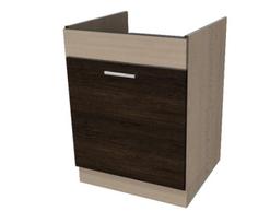 Pastatoma spintelė kriauklei Modena MD18, 60 cm, ruda
