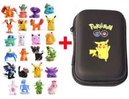 Mini figūrėlių rinkinys su dėklu Pokemon, juodas