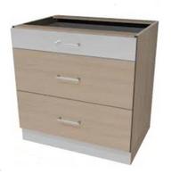 Pastatoma spintelė Modena MD28, 80 cm, ruda/balta