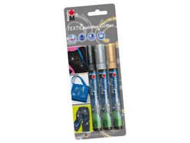 Tekstilės žymeklis Glitter 3mm 3vnt.