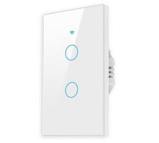 WiFi išmanusis sieninis šviesos jungiklis, 2 perjungėjai