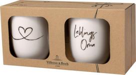 Puodelių rinkinys Villeroy & Boch Statement Fav. Močiutė, 2 dalių porcelianas, 280 ml