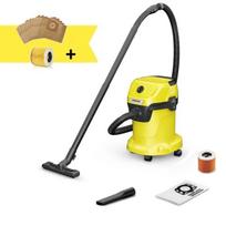 Dulkių siurblys Karcher WD 3 V-17/4/20*EU + dulkių maišeliai 10vnt. + filtras